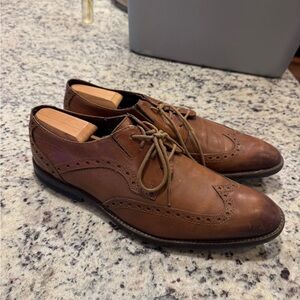 Johnston Murphy Men's Henrick Wingtip 15-3270 Tan Full Grain